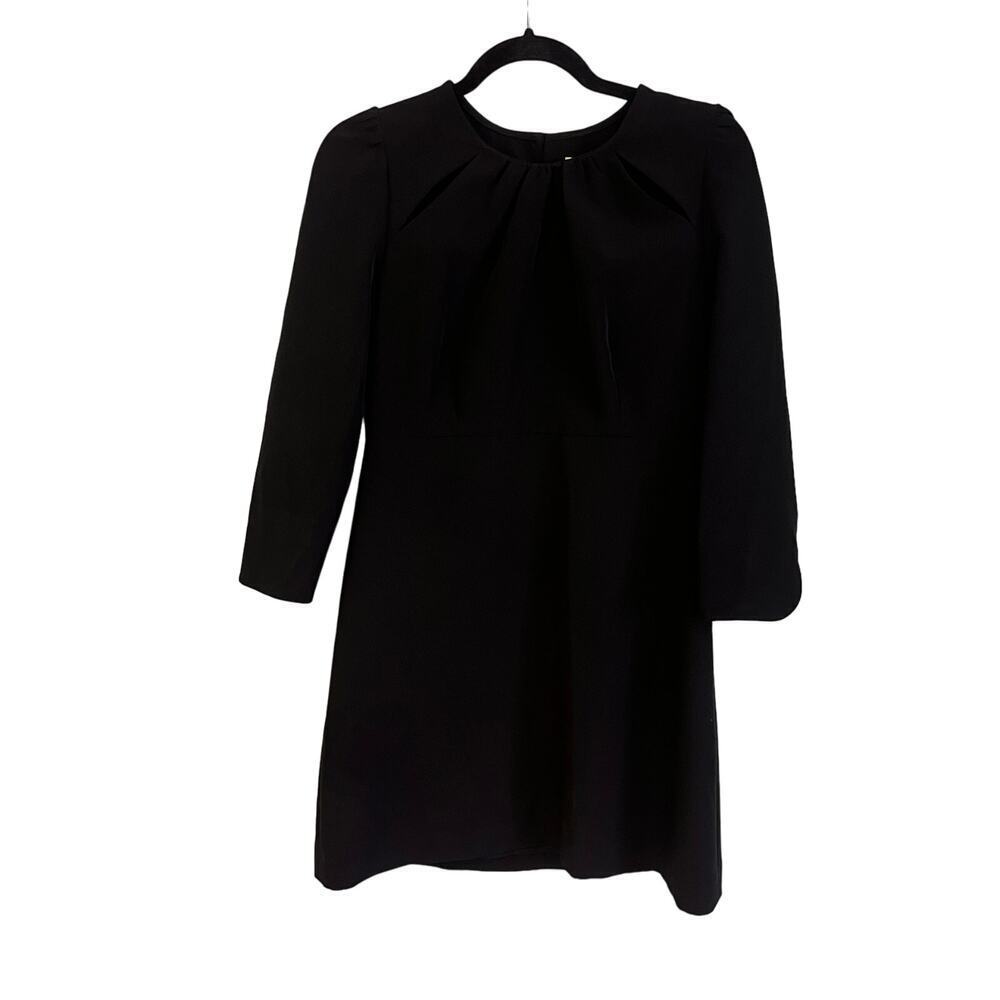 Milly Pleated Front Long Sleeve A-Line Mini Dress Size 8